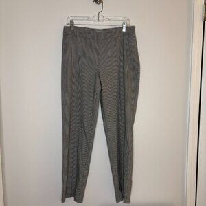 TALBOTS Heritage Black White Houndstooth Side Zip Pant Size 10